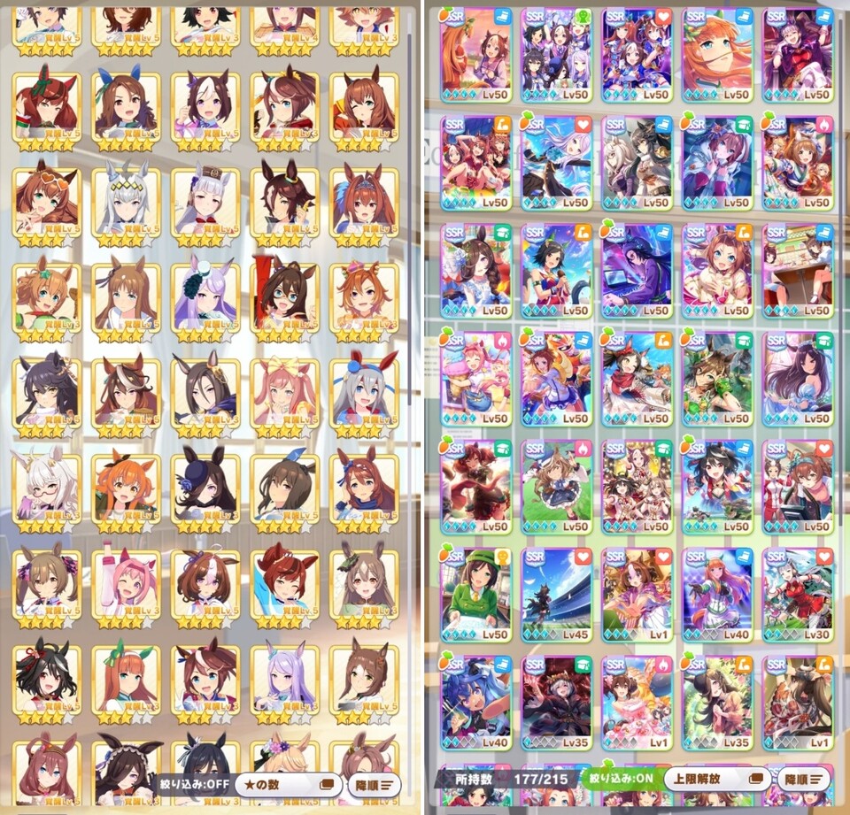 월정액 유저도 지난 5월 기준 이 정도 카드 풀은 나왔다