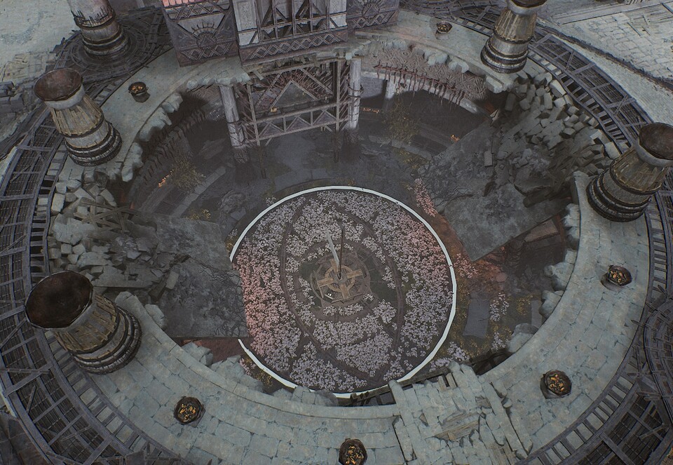 시한 A거점이 파괴된 뒤의 형태