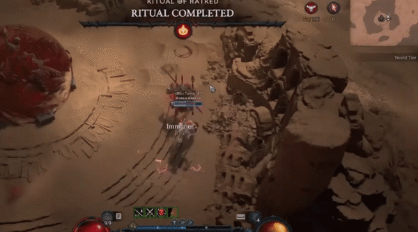 스치면 죽는다 (자료: 유튜버 @WUZZLYFLUFF)