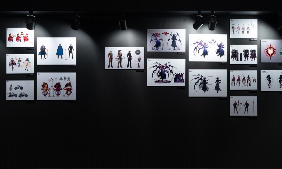 내부 능력자들의 정수가 담긴 원화와 설정화들