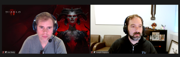 왼쪽부터 조 셜리 게임 디렉터, 조셉 파이피오라 어소시에이트 게임 디렉터