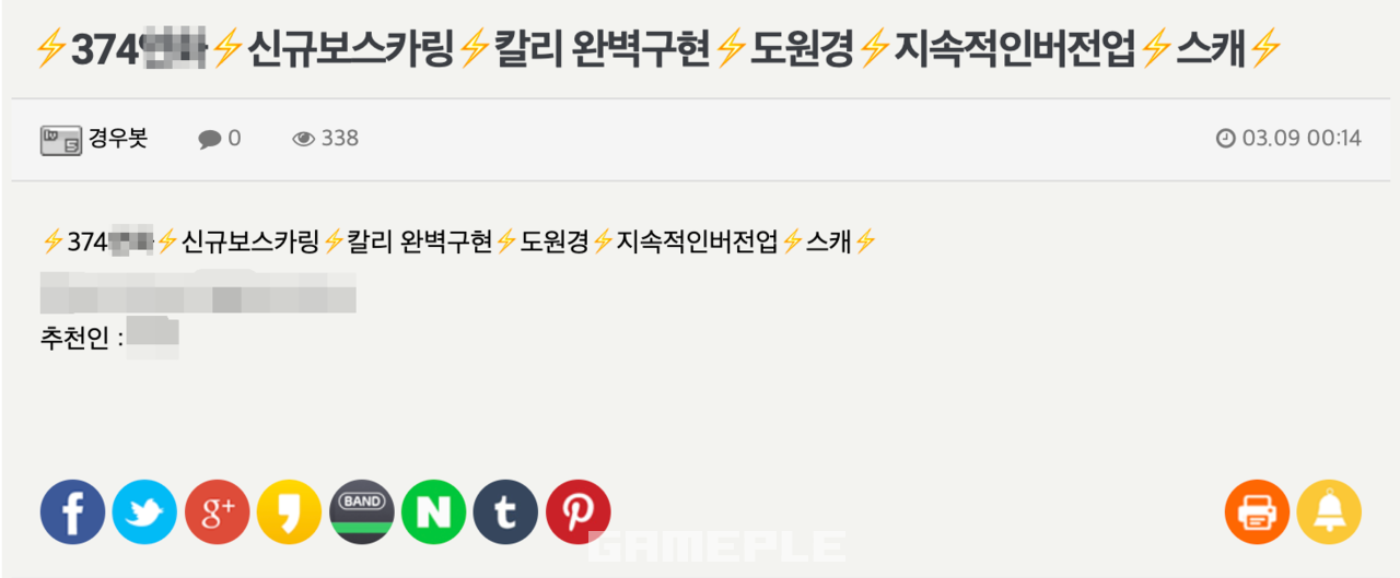 지금도 많은 사설서버들이 자체적인 커뮤니티를 통해 암암리에 유통되고 있다.