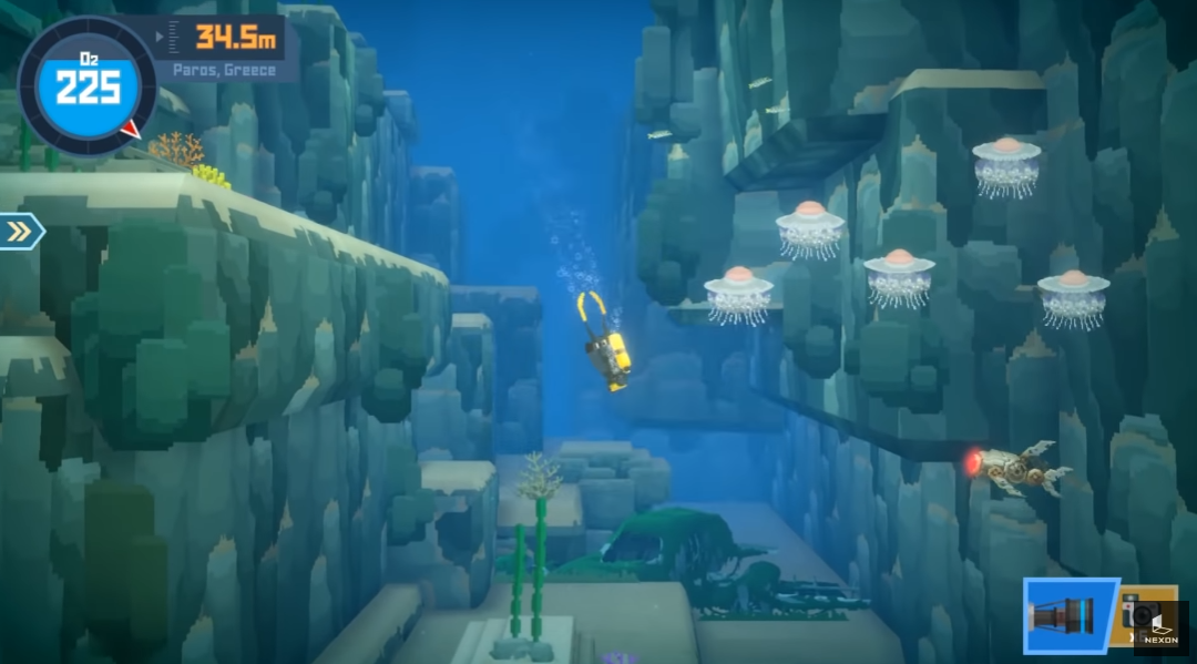 2018 지스타에서 선보인 모바일 버전의 '데이브 더 다이버'