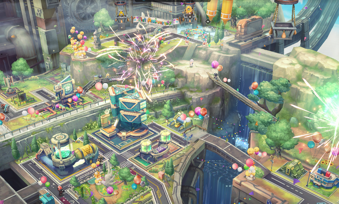 생일을 맞이해 축제 분위기로 단장한 전초기지