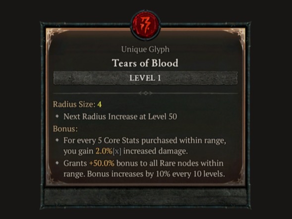 '디아블로3'의 전설 보석과 비슷한 역할을 할 것으로 예상되는 신규 문양