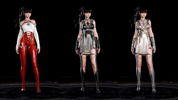 이번 업데이트에 새롭게 추가된 '이브' 슈트 3종 (자료: 플레이스테이션)