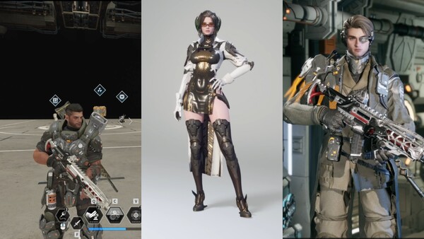 좌측부터 신규 계승자 에시모, 얼티밋 글레이, 엔조