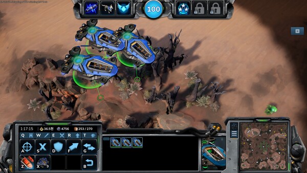 특수 유닛을 보유한 '헬리캐리어'는 지상 폭격으로 광범위한 적 대상에 피해를 준다.