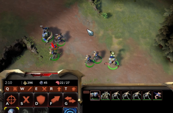 인퍼널은 비교적 이른 시간에 상당수의 기본 유닛이 모인다. 