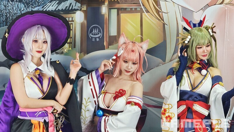 코스프레 포토존이 정말 곳곳에 골고루 배치됐다