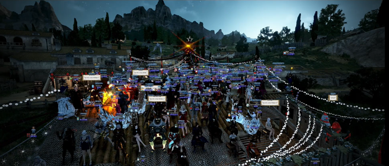 영지에 모인 모험가들