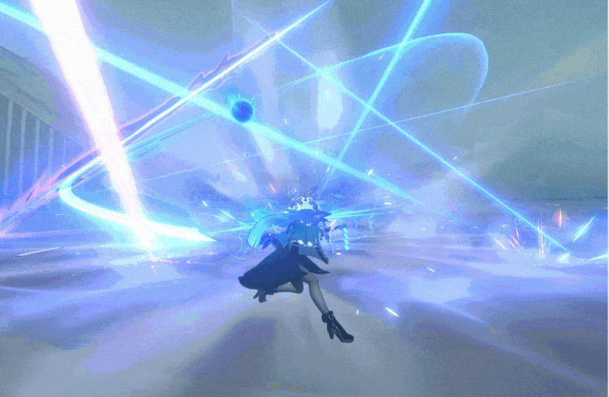 궁극기 '잔설' 연출