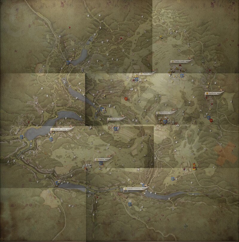 트로스키 지역 전체 지도 (출처: Deep Silver/PLAION)