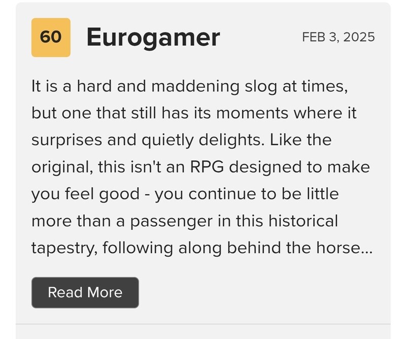 유로게이머의 킹덤컴2 리뷰