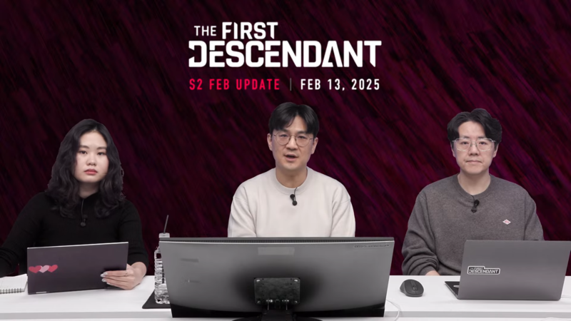 퍼스트 디센던트 이범준 총괄PD(오른쪽), 주민석 부PD(가운데)