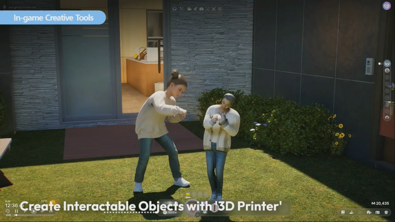 총괄 디렉터를 3D 프린터 샌드백으로 만들어 때리는 모습