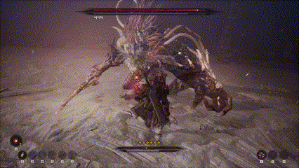 내려찍는 패턴. 후딜레이가 길어서 충분한 딜링이 가능하다.