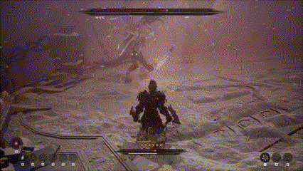 떨어져 있을 때 돌을 집어 던지는 패턴