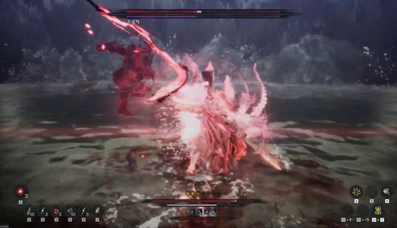 팬텀이 함께 공격하는 '귀신: 검무', 일단 화려하다.