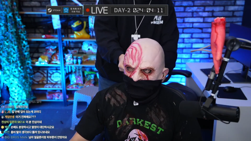 완벽한 분장까지 하고 나타난 열의