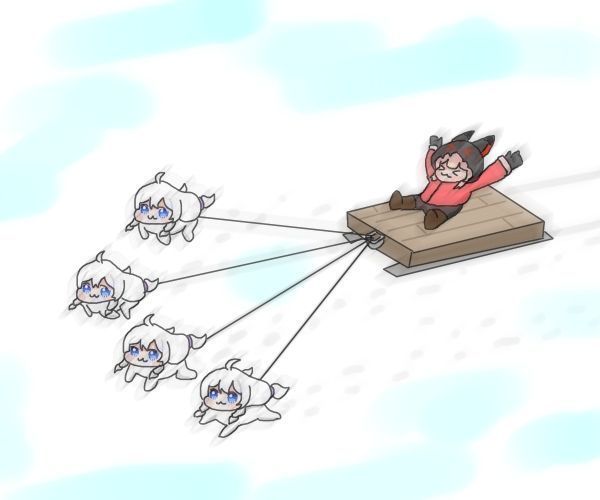 원작자가 직접 공개한 최초의 댕댕라 그림 (출처: 아카라이브 '승리의 여신 니케' 채널)