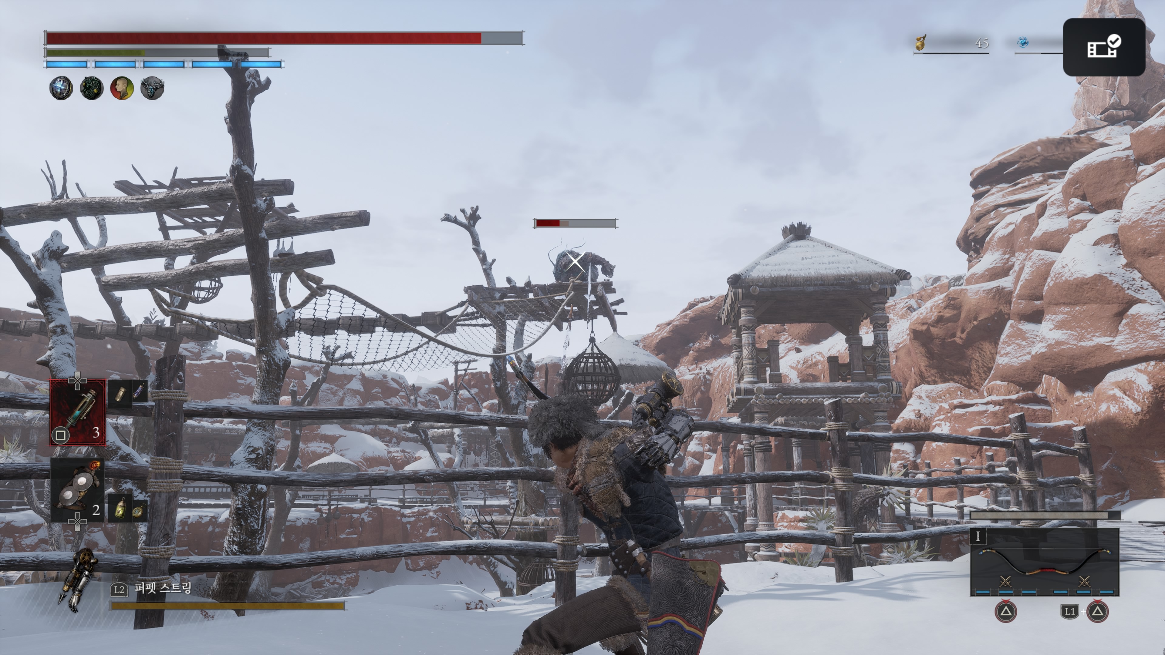 멀리서 공격하는 적이 많아져서 활을 적극적으로 사용하는 것이 좋다 