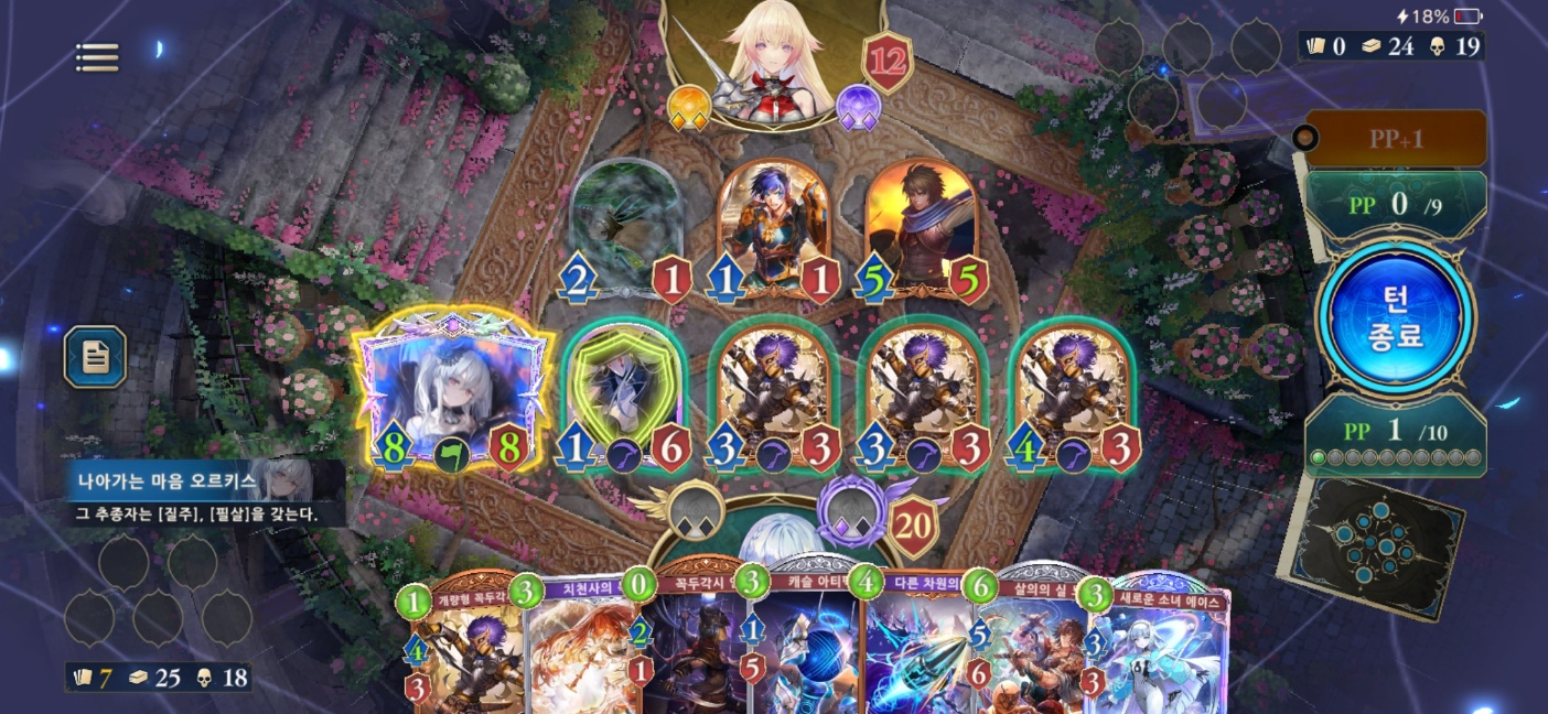 오르키스덱의 이상적인 결과 