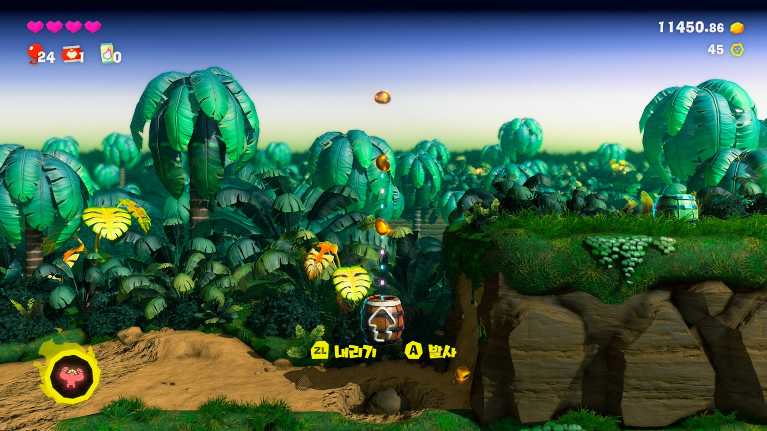 전통의 횡스크롤 스테이지도 있다. 