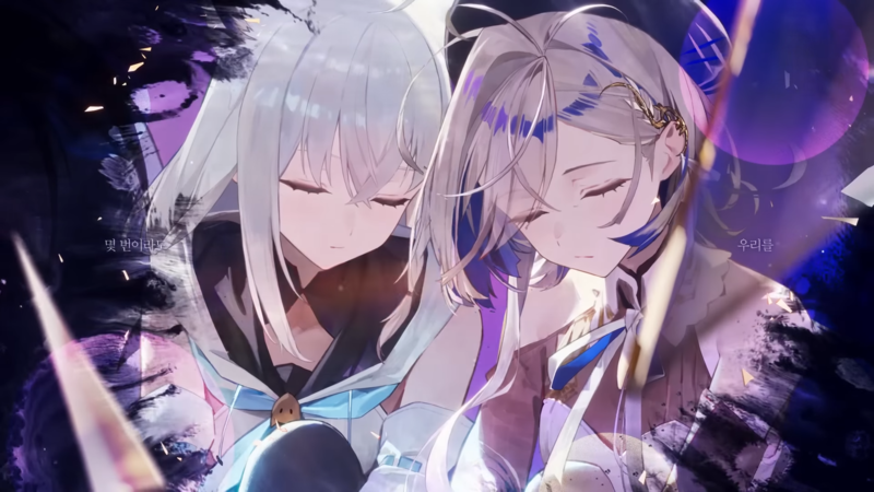 OST '기억예보'를 함께 부른 홀로라이브 '시라카미 후부키'와 한국 버추얼 '헤비'