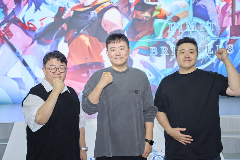 왼쪽부터 엔씨소프트 안진호 사업실장, 빅게임스튜디오 이동준 PD, 한석준 CAO