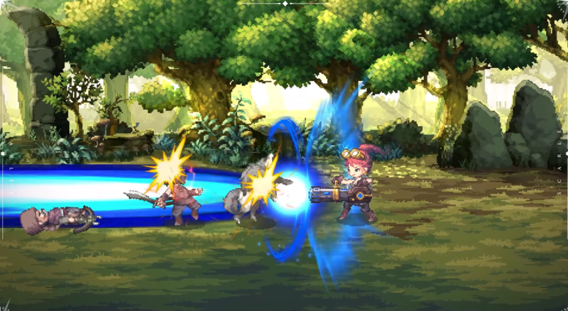 쉬지 않고 불을 뿜는 레이저포도 즐겁다