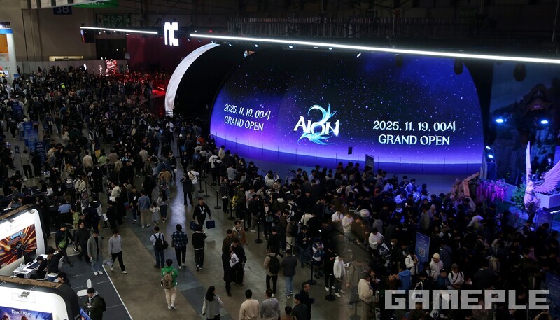 역대급 인파를 기록한 지스타 2025 아이온2 시연